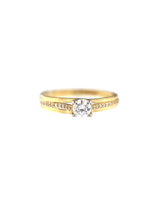 Yellow gold engagement ring DGS03-02-14