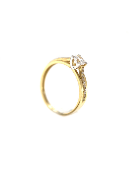 Yellow gold engagement ring DGS03-02-14