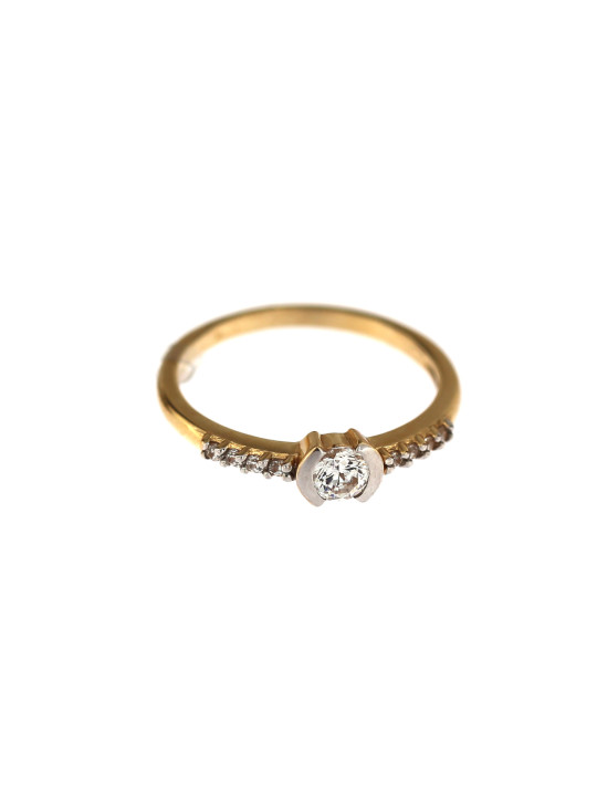 Yellow gold engagement ring DGS03-02-03