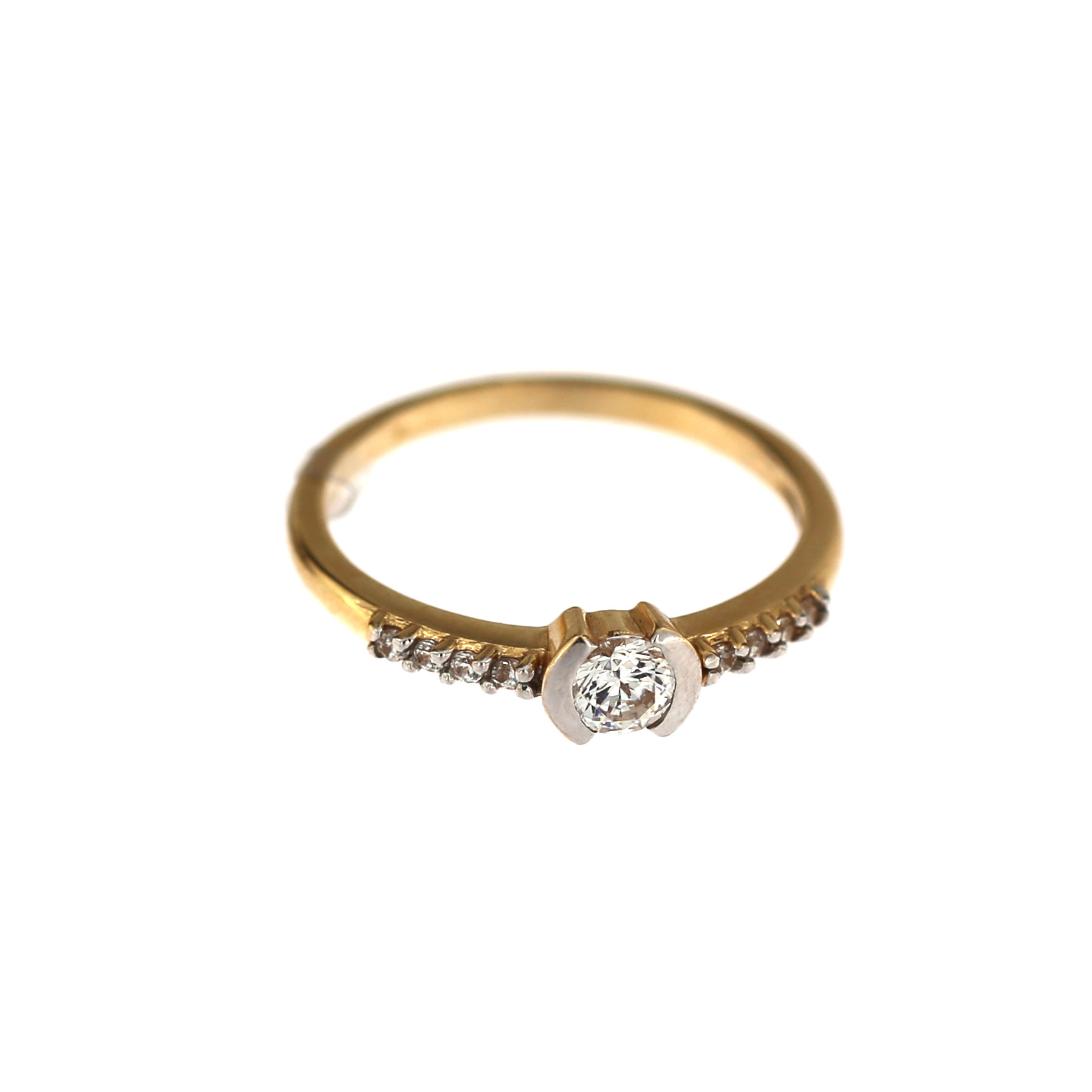 Yellow gold engagement ring DGS03-02-03