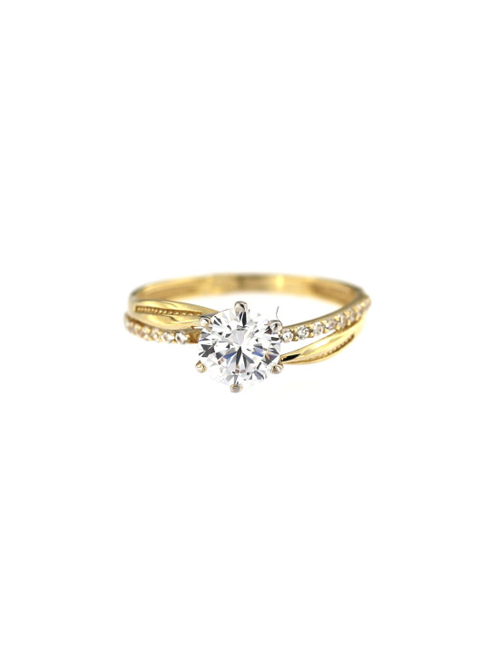 Yellow gold engagement ring DGS03-01-02