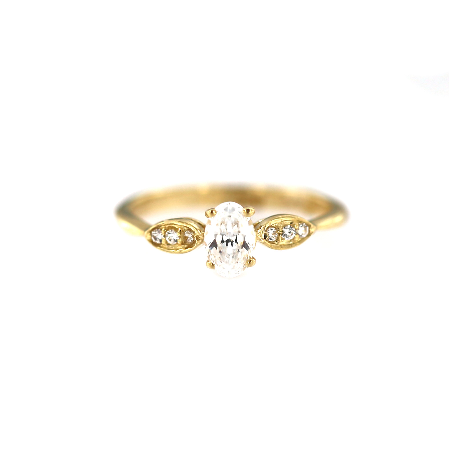 Yellow gold engagement ring DGS03-06-01