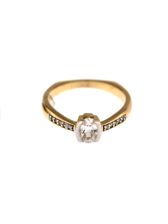 Yellow gold engagement ring DGS03-02-07