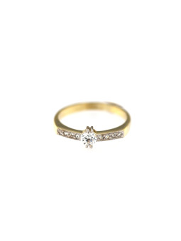 Yellow gold engagement ring DGS03-02-02