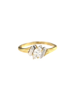 Yellow gold zirconia ring DGC10-05