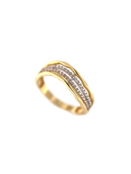 Yellow gold zirconia ring DGC08-13