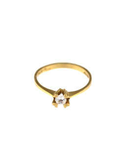 Yellow gold engagement ring DGS01-01-04