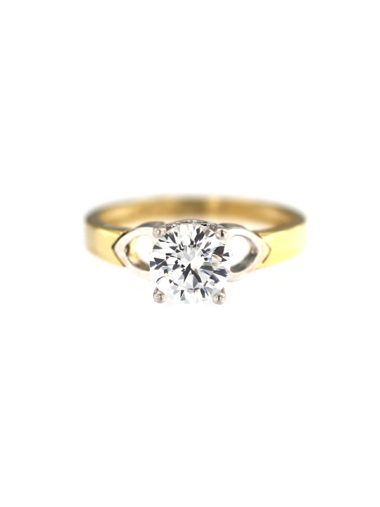 Yellow gold engagement ring DGS01-02-05