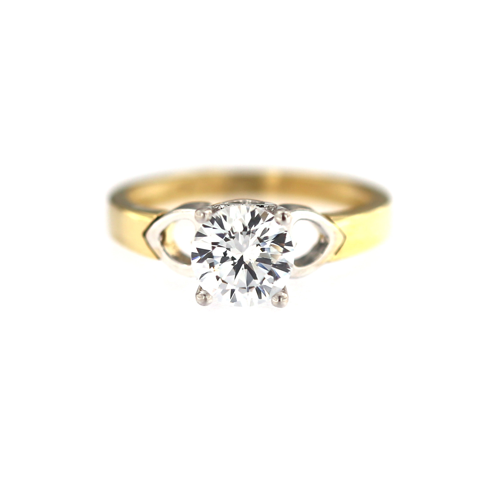 Yellow gold engagement ring DGS01-02-05