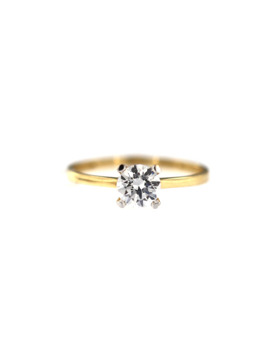 Yellow gold engagement ring DGS01-02-07