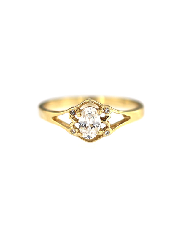 Yellow gold engagement ring DGS01-02-08