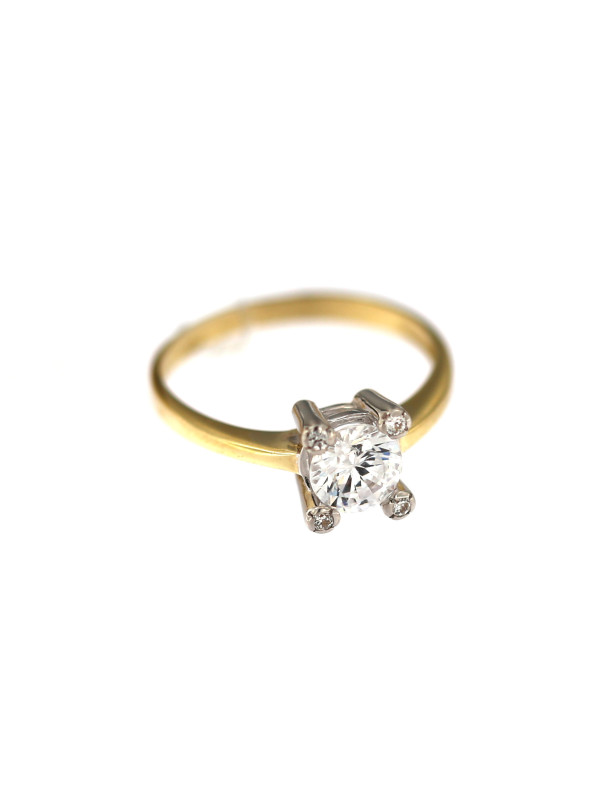 Yellow gold engagement ring DGS01-02-12