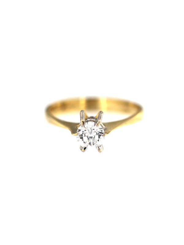 Yellow gold engagement ring DGS01-04-02