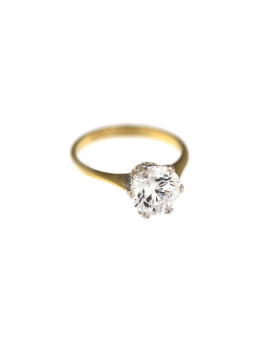 Yellow gold engagement ring DGS01-04-06