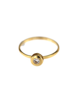 Geltono aukso sužadėtuvių žiedas DGS01-06-01