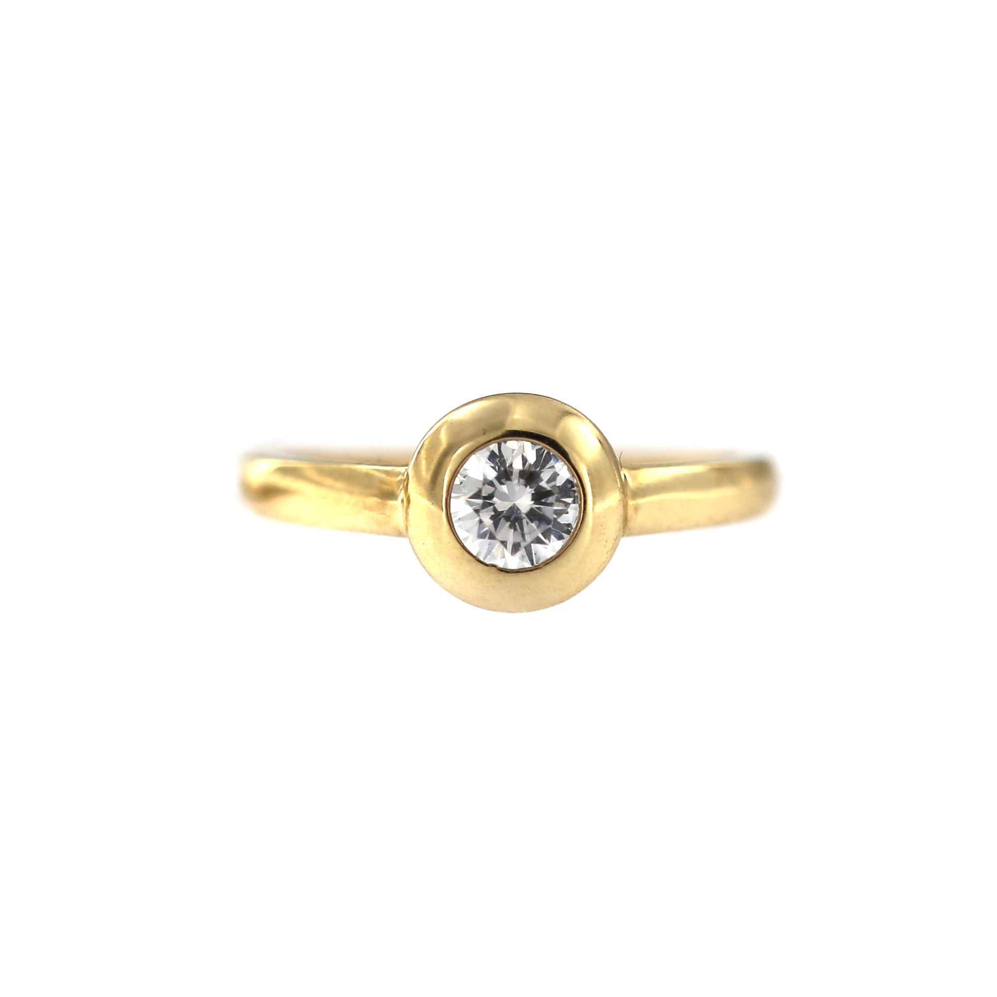 Yellow gold engagement ring DGS01-06-04