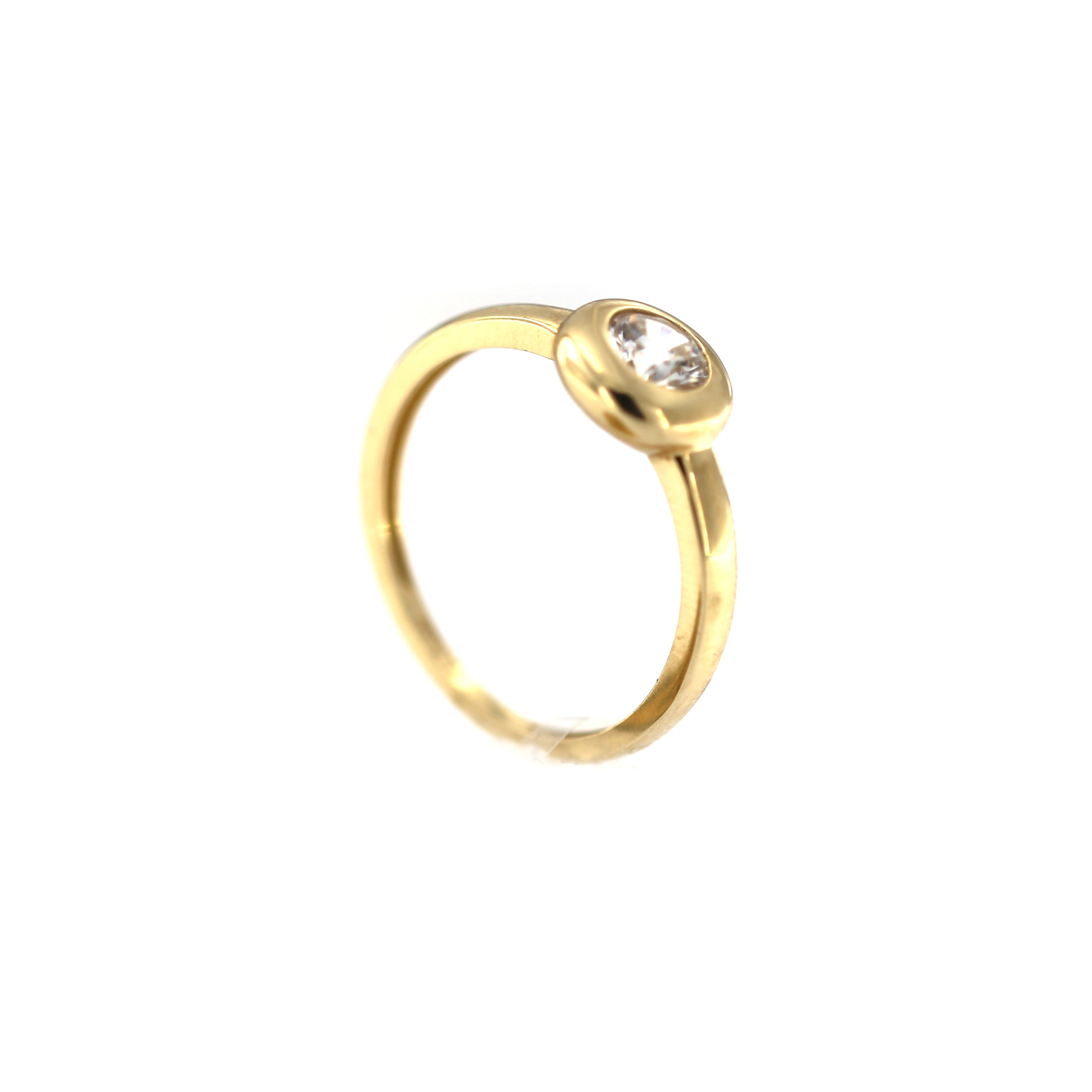 Yellow gold engagement ring DGS01-06-04