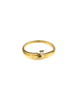 Geltono aukso sužadėtuvių žiedas DGS01-09-01