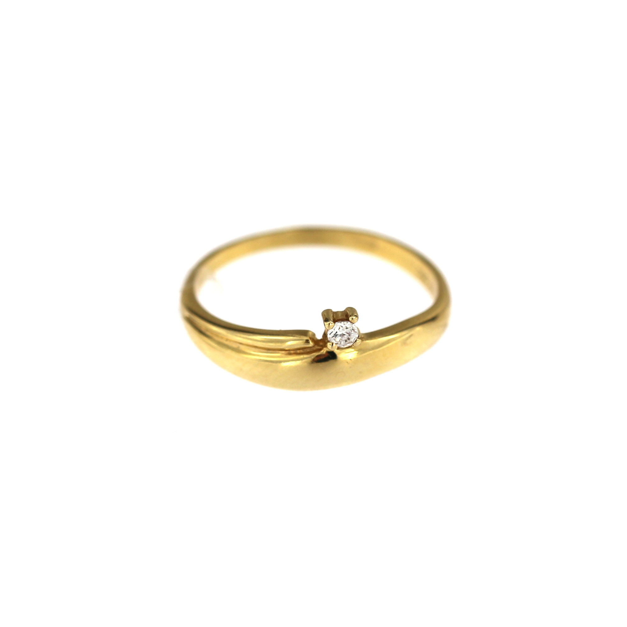 Yellow gold engagement ring DGS01-09-01