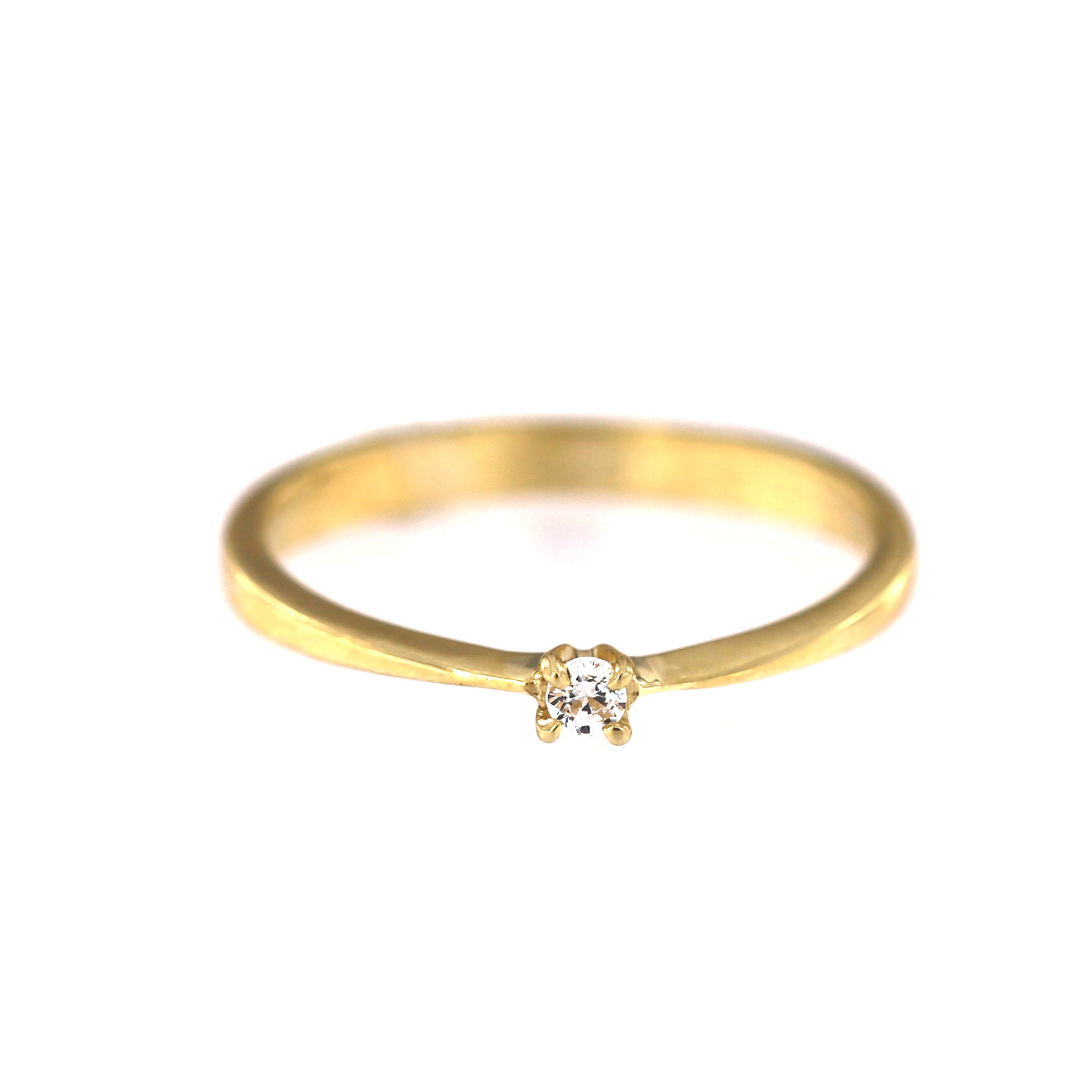 Yellow gold engagement ring DGS01-01-09