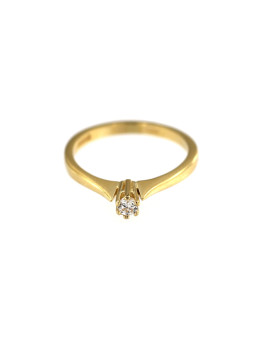 Yellow gold engagement ring DGS01-03-08