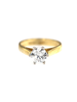 Yellow gold engagement ring DGS01-04-04