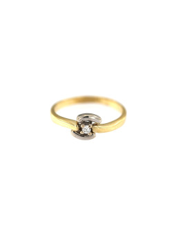 Geltono aukso sužadėtuvių žiedas DGS01-09-02