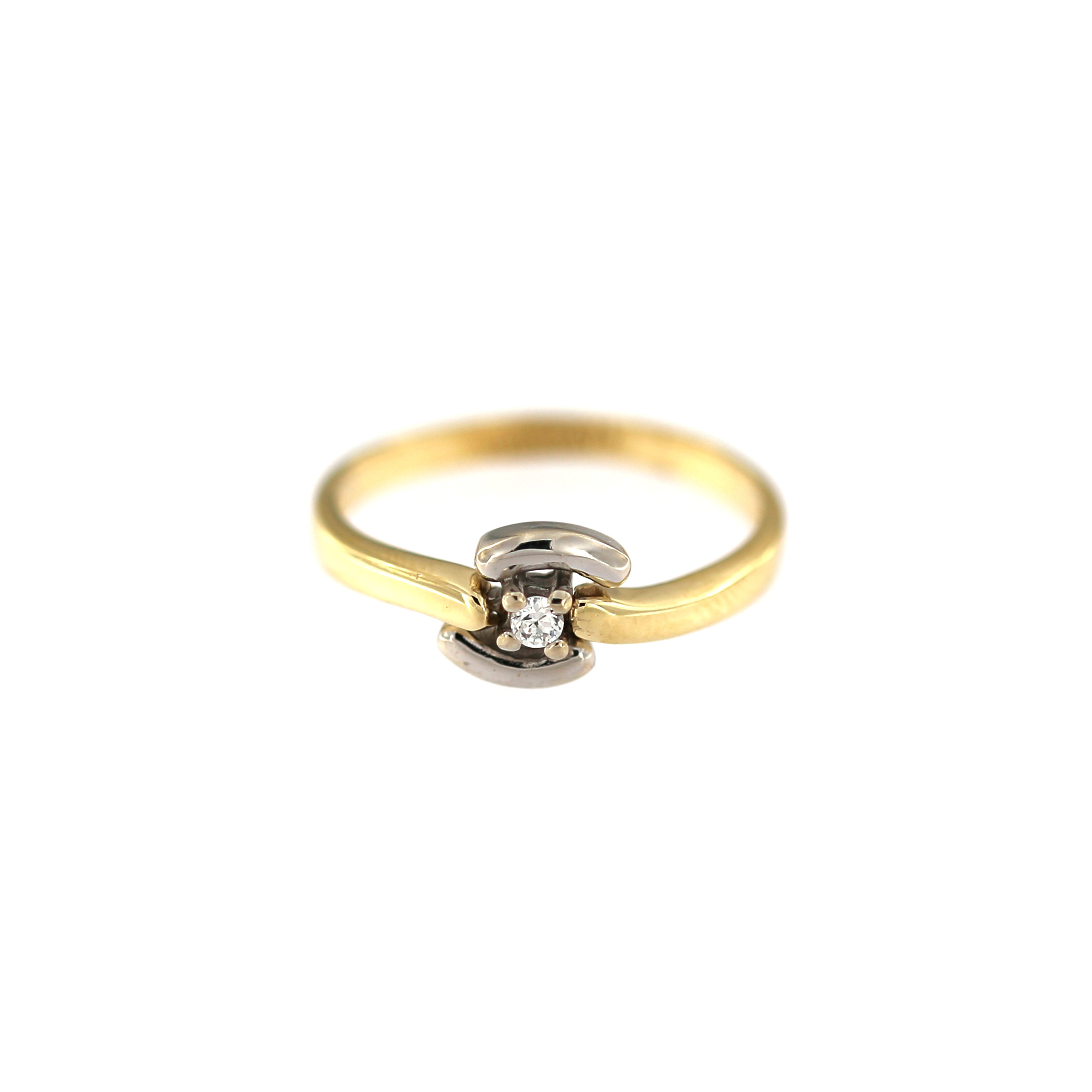 Yellow gold engagement ring DGS01-09-02