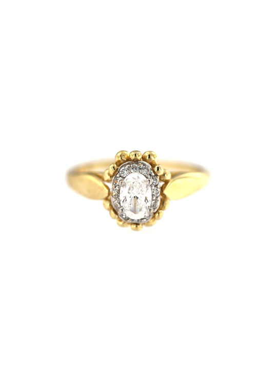 Yellow gold engagement ring DGS02-01-01