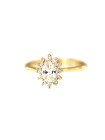 Yellow gold engagement ring DGS02-01-02 