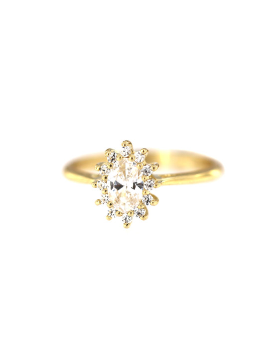 Yellow gold engagement ring DGS02-01-02