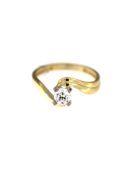 Geltono aukso sužadėtuvių žiedas DGS04-02-02