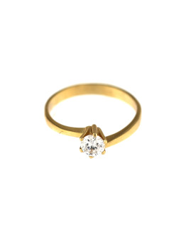 Geltono aukso sužadėtuvių žiedas DGS04-02-06