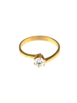 Yellow gold engagement ring DGS04-02-06