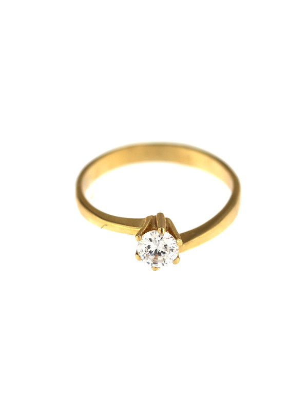 Yellow gold engagement ring DGS04-02-06