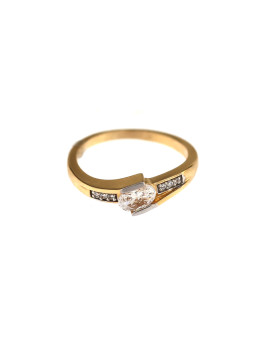 Geltono aukso sužadėtuvių žiedas DGS04-05-01