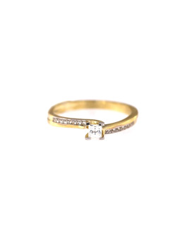 Geltono aukso sužadėtuvių žiedas DGS04-05-02