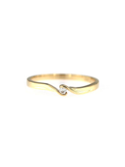 Geltono aukso sužadėtuvių žiedas DGS04-01-01