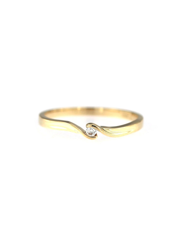 Yellow gold engagement ring DGS04-01-01