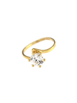Yellow gold engagement ring DGS04-02-04