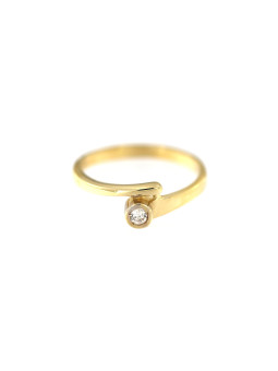 Yellow gold engagement ring DGS04-02-07