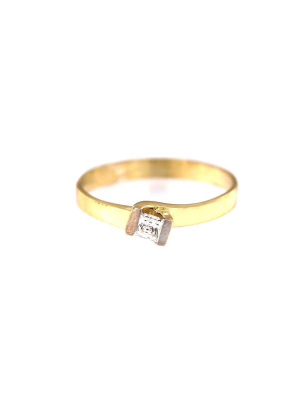 Geltono aukso sužadėtuvių žiedas DGS04-02-08