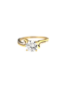 Yellow gold engagement ring DGS04-04-02