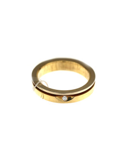 Geltono aukso sužadėtuvių žiedas su briliantu DGBR07-12