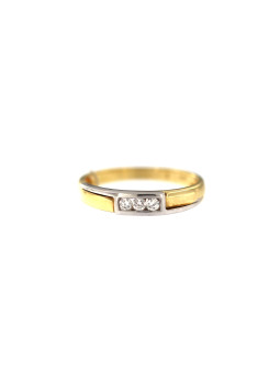 Yellow gold ring with diamonds DGBR08-09