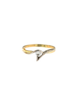 Yellow gold ring with diamond DGBR09-03