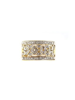 Yellow gold ring with diamonds DGBR11-06