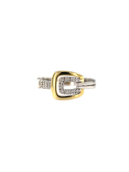 Geltono aukso žiedas su briliantais DGBR11-13