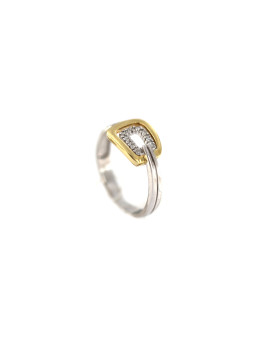 Yellow gold ring with diamonds DGBR11-13