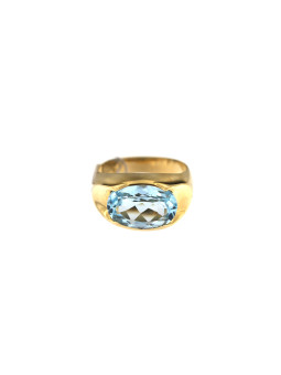 Yellow gold ring with topaz DGBR12-T-02